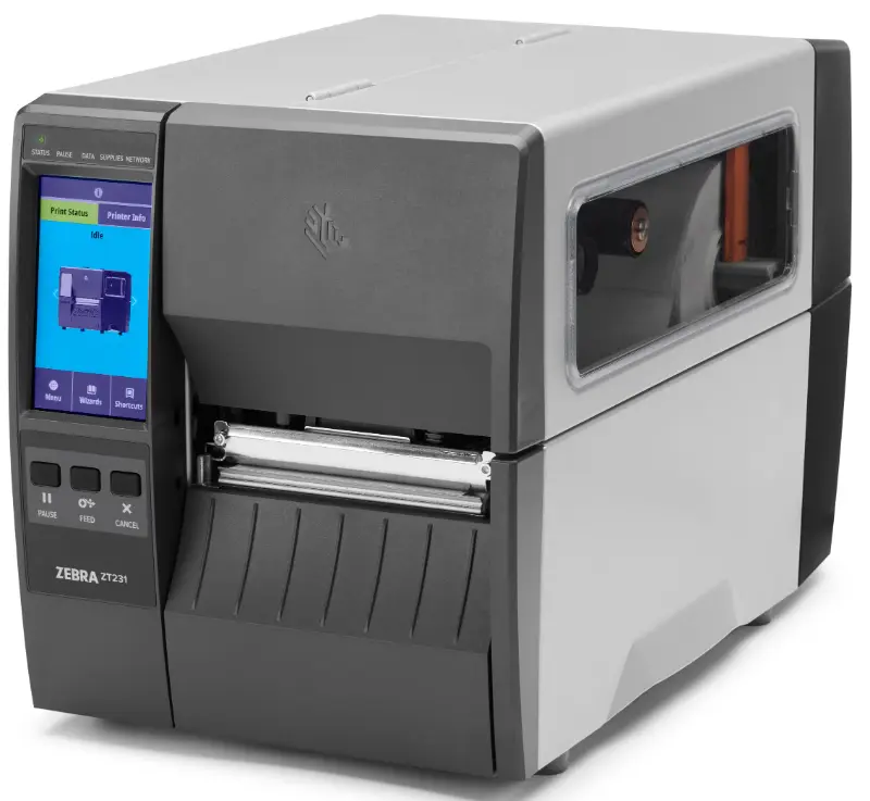 ZEBRA ZT231T TERMAL TRANSFER 203DPI USB/ETHERNET/RS-232 ENDUSTRIYEL YAZICI